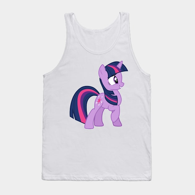 Scrunched nose Twilight Sparkle Tank Top by CloudyGlow